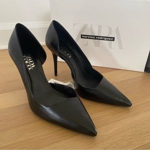 NEW Narciso Rodriguez x Zara black heels 6.5